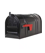 Carlton Post-Mount T2 Mailbox, Black - $55.50