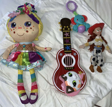 Lot Of broken toys Callie’s Guitar, Jessie Toy Story, Daniel Tiger Flip Zee Girl - £15.44 GBP