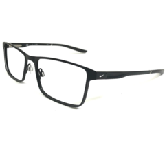 Nike Eyeglasses Frames 8047 001 Black Rectangular Full Rim Large 56-17-140 - £59.63 GBP