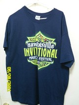 Men&#39;s T-Shirt Hawkinsville Invitational Marching Festival 2013 XL Navy Blue - £4.82 GBP