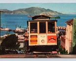 Cable Car Hyde Street Alcatraz San Francisco CA UNP Unused Chrome Postca... - $4.90