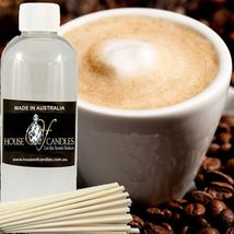 Coffee &amp; Vanilla Scented Diffuser Fragrance Oil Refill FREE Reeds - £10.41 GBP+