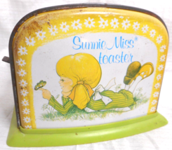 Vintage Child&#39;s Sunnie Miss Toaster Metal Tin Play Kitchen by Ohio Art Company - £15.79 GBP