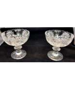 2 Vintage Exquisite Star of David Cut Crystal Footed Pedestal Bowl Candy... - $48.00 CAD