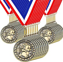 30 Pcs Easter Award Medal Bunny Run Medals Award 2 Inch Gold Easter Run Medals w - £40.37 GBP