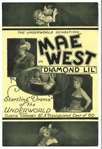 *Diamond Lil (1928) Vintg Orig Double-Sided Theatrical Herald Estate Of Mae West - £235.81 GBP