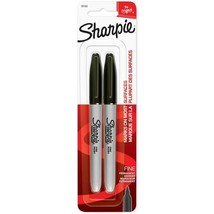 Sharpie Permanent Markers, Fine Point, Black, 2 Count - $5.03