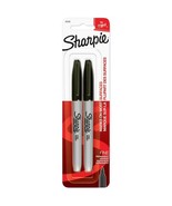 Sharpie Permanent Markers, Fine Point, Black, 2 Count - $5.03
