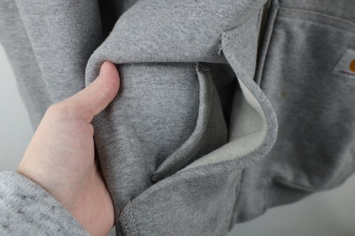 Vtg Y2K Carhartt Mens XL Heavy Deep Pile Fleece Lined Hoodie Sweatshirt Jacket Item image 7