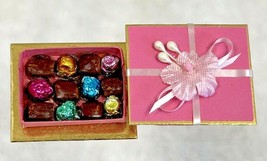  Amazing Pink Miniature Lovely Handmade Boxes of Chocolates All of 1&quot; Dollhouse - £15.02 GBP