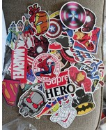 50pcs Super Hero Batman Superman Ironman Vinyl Stickers Laptop Skateboar... - $9.89