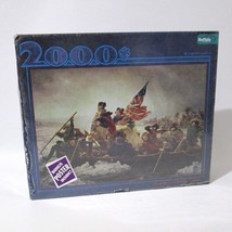 Washington Crossing Delaware 2000 Piece Jigsaw Puzzle Buffalo Games Bonus Poster - $29.68