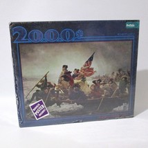 Washington Crossing Delaware 2000 Piece Jigsaw Puzzle Buffalo Games Bonus Poster - £23.72 GBP