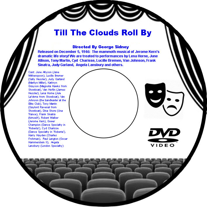 Till The Clouds Roll By 1946 DVD Musical Film June Allyson Lucille Bremer Judy