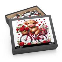 Puzzle, Highland Cow on Bike  (120, 252, 500-Piece) awd-611 - £19.87 GBP+