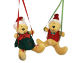 VINTAGE 1980 ANNE KLOCKO DAKIN CHRISTMAS HANGING TEDDY BEAR STUFFED ANIM... - $19.00