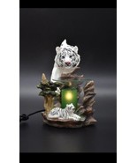 White Tiger Fragrance Lamp Tart Oil Warmer  with Dimmer - £38.03 GBP