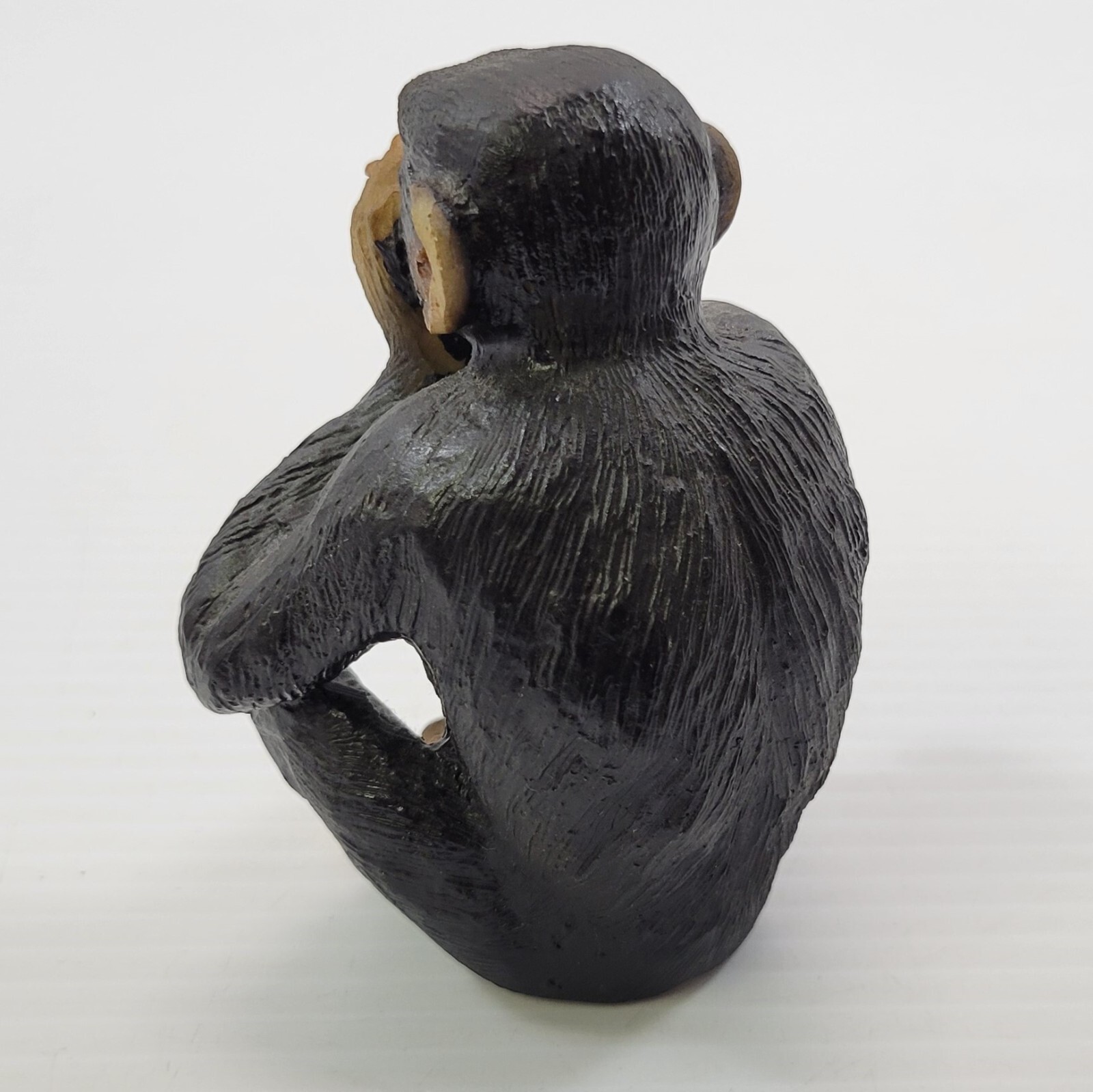 *B41) 3 Wise Monkeys Painted Resin Figurines Set Hear See Speak No Evil Item image 6