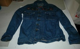Vintage Denim Jean Shirt Thunderbird Native American South West? Womens Medium - £23.59 GBP