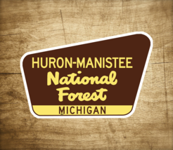 Huron Manistee National Forest Decal Sticker 3.75&quot; x 2.5&quot; Michigan Vinyl - £4.10 GBP