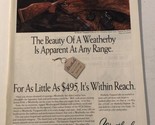1997 Weatherby Vanguard Rifle Vintage Print Ad Advertisement pa15 - £5.44 GBP