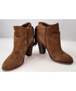 Vince Camuto Linford Boots Womens Size 6M Brown Suede Tasseled Ankle Boo... - £39.42 GBP
