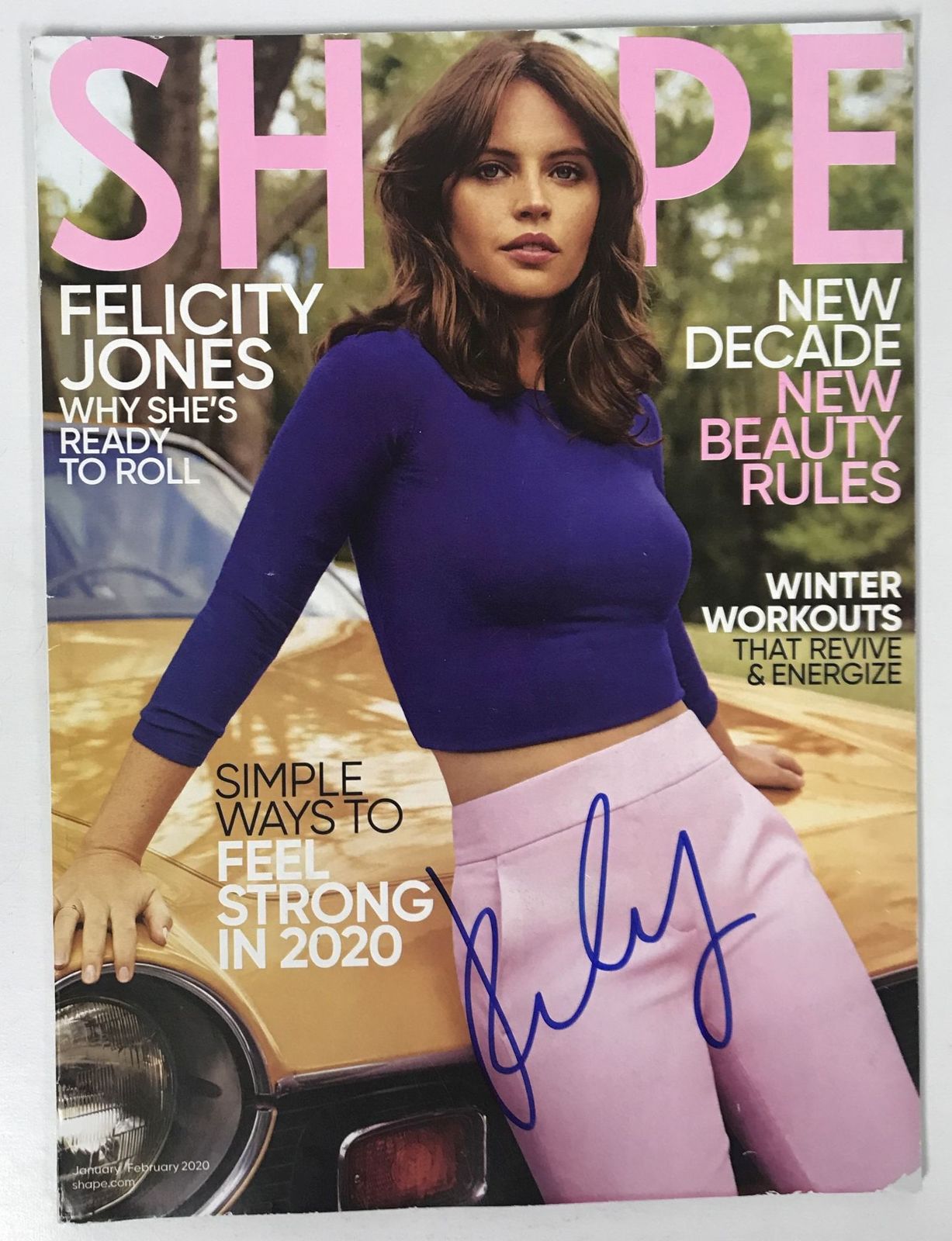 Felicity Jones Signed Autographed Complete &quot;Shape&quot; Magazine - $34.99