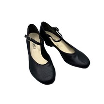 Character Theatre Folk Candice Black Shoes Teen Size 4.5 Dance Leather So Danca - £30.37 GBP