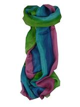 Mulberry Silk Hand Dyed Long Scarf Baij Rainbow Palette from Pashmina &amp; Silk - £19.24 GBP
