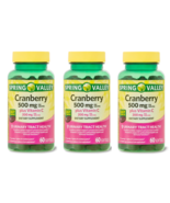 Spring Valley Cranberry w/Vitamin C Softgels Urinary Tract 500mg, 60 Count 3PK - $16.31