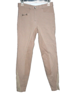 HR Farm Equestrian Riding Pants Womens 26 Tan Full Silicone Grip Breeche... - $31.50