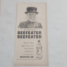 Beefeater Gin The Imported One Black and White Print Ad  - $7.98