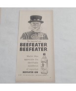 Beefeater Gin The Imported One Black and White Print Ad  - $7.98