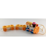 Sweet Toot Pull Along Train Set Candy Shape Sorter Cars Arco Vintage 197... - $20.23 CAD