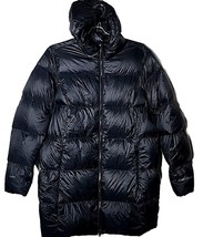 Eddie Bauer Women XL EB550 Down Black Puffer Full Zip Hood Jacket Coat - $58.66