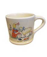 Vintage Mary Had A Little Lamb Nursery Rhyme Child Cup Mug - $211.82 MXN