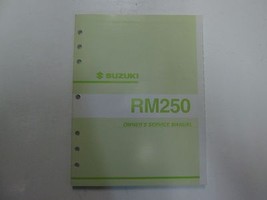 2002 Suzuki RM250 RM 250 Owners Service Manual OEM Factory Book  - $79.99