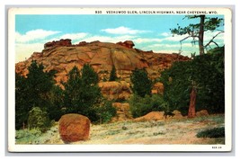 Balanced Rock Sherman Hill Wyoming WY UNP WB Postcard Y14 - £1.54 GBP