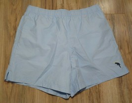 Caribbean Roundtree &amp; Yorke Size Medium Pale Blue New Men&#39;s Swim Trunks Shorts - £46.66 GBP