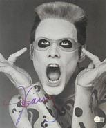 JIM CARREY SIGNED 11X13 BOOK PAGE PHOTO THE RIDDLER BATMAN BECKETT BAS COA - $1,064.93 CAD