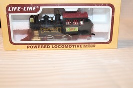 HO Scale Life-Like, 0-4-0 Steam Teakettle Locomotive, Baltimore &amp; Ohio Black #25 - £74.78 GBP