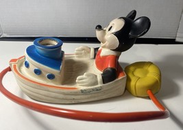Vintage Walt Disney Mickey Mouse / Bubble Barge - Bath Toy By Child Guidance. - £7.46 GBP