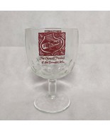 Falstaff Beer Goblet Challis Glass 6&quot; Thumbprint Stemmed - £14.84 GBP