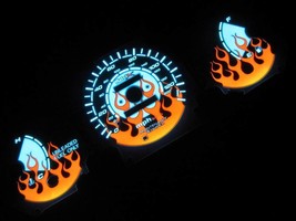 Fits 96-00 Honda Civic DX Manual Stick Shift Flamed White Face Glow Gauges Kit - £31.64 GBP