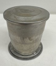 Antique Aluminum Telescoping Collapsible Cup - $3.91