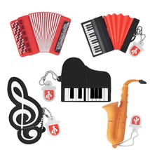 5 X 8Gb Cute Music Usb Flash Drive, Accordion*2/Saxophone/Piano/Notes Shape Musi - £37.88 GBP