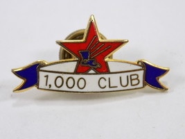 Vintage 1,000 CLUB LAPEL PIN LOUISIANA Red Star Blue Banner - £3.14 GBP