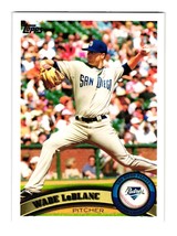 2011 Topps Baseball Card 248 Wade Le Blanc San Diego Padres Pitcher - £1.93 GBP