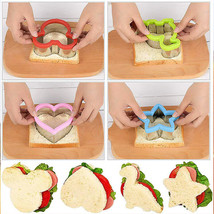 2PCS Sandwich Cutter Set for Kids Animal Dinosaur Star Heart Shape Stainless Ste - £5.64 GBP+