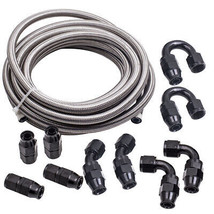 10AN 20FT AN-10 Stainless Steel PTFE Fuel Line 20FT Fitting Hose Kit 20F... - £154.90 GBP